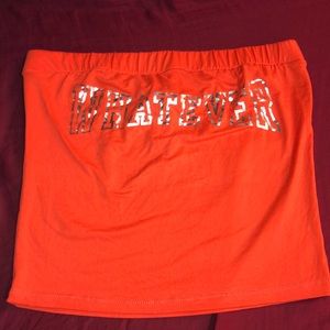 Orange “Whatever” Woman’s Tube Top